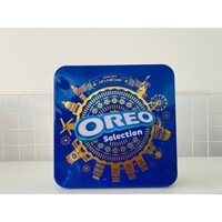 Hộp Quà Tết Bánh Quy Oreo Thập Cẩm, Hộp Thiếc 414G - CÓ TÚI GIẤY