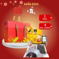 Hộp Quà Tết Cao Cấp Giỏ Quà Tết Táo Hàn Quốc Sang Trọng 2023 Quà Biếu Sếp Hà Nội QT08
