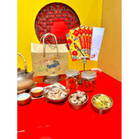 hộp quà tết giá rẻ vẫn chỉnh chu - Tiệm Trà An Nhiên