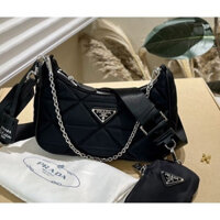 [Hộp quà] Thời trang prada 2 túi nách chất lượng nylon cao cấp với vai phụ nữ xịn satchel