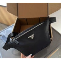 [Hộp quà] Túi đeo ngực prada thời trang Nylon chất lượng cao Túi xách nam thể thao thông thường dung tích lớn