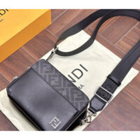 [Hộp quà] Túi đựng máy ảnh hai lớp Fend / Lv thời trang Túi xách nam thể thao thông thường da bò chất lượng cao