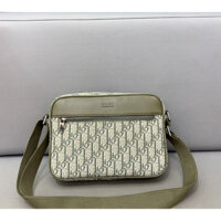 [Hộp quà] Túi đựng máy ảnh thêu Dior thời trang Da chất lượng cao Túi xách nam thể thao thông thường