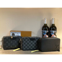 [Hộp quà] Túi đựng máy ảnh mini prada thời trang da bò chất lượng cao Túi đeo chéo nam thể thao thông thường