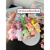 Hộp quà túi mù móc khóa baby three, labu