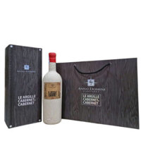 Hộp quà vang xi măng Le Argille Cabernet Di Cabernet – Ý