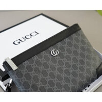 [Hộp quà] Ví dây kéo Gucci thời trang Da bò chất lượng cao Ly hợp thể thao thông thường dành cho nam