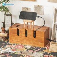 Hộp Quản Lý Cáp Tổ Chức Dây Cho Bàn Di Động Giấu Dây Chống Bụi Dây Tổ Chức Cho Máy Tính Ổ Cắm Điện Thoại