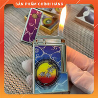 Hộp Quẹt Bật Lửa Gas Đá Dupont DP055 Sơn Mài Nhiều Họa Tiết Đẹp Độc Lạ Tiếng Kêu Pong Pong Cực Kỳ Hay - DP055 Chiếc lá