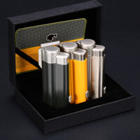 Hộp quẹt Bật Lửa Khò 3 tia dùng gas cao cấp, lửa bền bỉ COB-54 - Mầu Đen