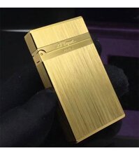 Hộp Quẹt Bật Lửa S.T Dupont DX03 Xăng Đá Họa Tiết Vàng, Bạc Xước Cao Cấp