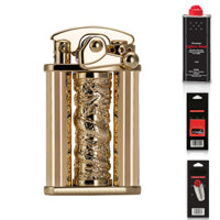 Hộp Qụet Bật Lửa Xăng Đẹp Độc Lạ Z629 Họa Tiết Rồng Cuốn 3D Cao Cấp  Giao Màu Ngẫu Nhiên    Tặng Bình Xăng Bấc Đá Chuyên Dụng Cho Bật Lửa