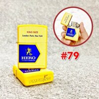 Hộp Quẹt Bật Lửa Zipo Hình Gói Thuốt Lá Con Mèo Hero JETT 3 số 5555 - Fullbox tặng Phụ Kiện - ZP-HERO