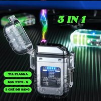 HỘP QUẸT TIA LỬA ĐIỆN TỬ KIÊM ĐÈN PIN (H10)