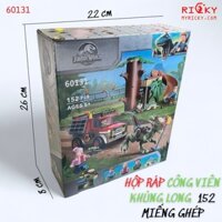 Hộp ráp công viên khủng long JURASSIC WORLD, 152 chi tiết kèm sách hướng dẫn