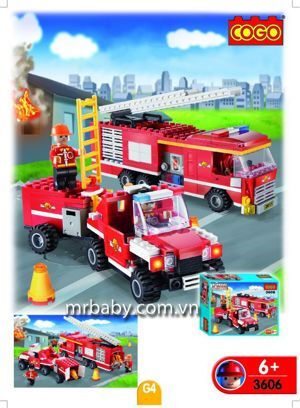 Hộp ráp xếp hình cứu hỏa 3606