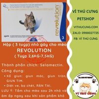 Hộp Revolution cho mèo 2,6-7,5kg 3 tuýp