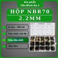 Hộp ron N70 dày 2.2mm (15 size) vòng đệm cao su chịu dầu chịu nhiệt