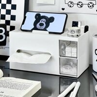 Hộp rút giấy, giá đỡ điện thoại, hộp đựng bút, Hộp đựng giấy, hộp đựng khăn giấy, phòng khách, máy tính để bàn gia dụng, khăn ăn, khăn giấy đa chức năng