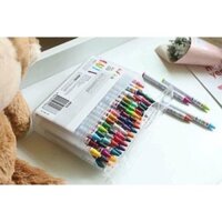 HỘP SÁP MÀU 64 CHI TIẾT CHO BÉ