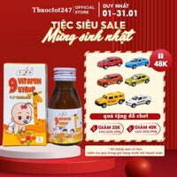 hộp siro tăng cân 9 vitamin TP Thái Lan chính hãng giá tốt – Dùng được cho bé từ 6 tháng tuổi