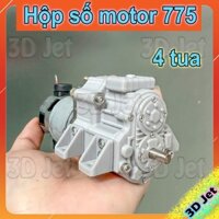Hộp số giảm tốc 4 tua motor 775, Hộp số 775, Hộp số Rc, Hộp số Vs2 bánh răng kim loại, hop so 775, hs, hs775