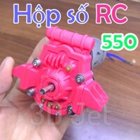 Hộp số giảm tốc motor 550 cho RC bánh răng kim loại, hs, hs550, động cơ , giảm tốc, giam toc, nhông kim loại, bánh răng