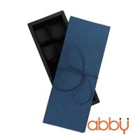 Hộp socola hình chữ nhật 12 viên màu xanh