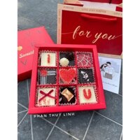 Hộp Socola Tình Yêu Valentine 14/2 Màu Đỏ Đẹp