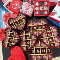 Hộp Socola Trái Tim Hộp Socola Valentine Quà Tặng Valentine Người Yêu Ý Nghĩa Siêu Ngon Ít Ngọt Tặng Kèm Thiệp Và Túi