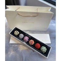 Hộp Socola Valentine Tình Yêu Màu Trắng, Socola Truffle