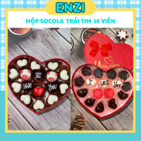 Hộp Socola Valentine Trái Tim Enzi Quà Tặng Người Yêu Đáng Yêu Siêu Ngon Ít Ngọt Kèm Hộp Thiệp Giá Sỉ
