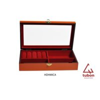 HỘP SƠN MÀI ĐỰNG ĐỒNG HỒ VÀ NỮ TRANG NẮP GẮN MICA SIZE LỚN 33x19x7CM