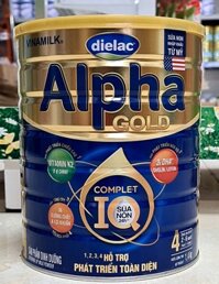 HỘP SỮA BỘT VINAMILK DIELAC ALPHA GOLD IQ 4 1,5KG CHO TRẺ TỪ 2- 6 TUỔI