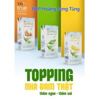 Hộp Sữa Chua Uống Tiệt Trùng TH true YOGURT TOPPING milk 180m