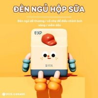 Hộp Sữa Đèn Ngủ Nhỏ Với Thiết Kế Hoạt Hình Dễ Thương Hẹn Giờ Trang Trí