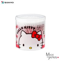 Hộp tăm bông ngoáy tai kháng khuẩn cao cấp dành cho bé hàng chính hãng Sanyo Nhật Bản - Made in Japan - 056263 - Hộp 200 chiếc
