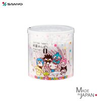 Hộp tăm bông vệ sinh tai kháng khuẩn Sanyo - Nội địa Nhật Bản - Sanrio Characters 150pcs