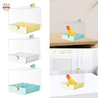 Hộp Tắm Thú Cưng Vẹt Bồn Tắm Đa Năng Lồng Phụ Kiện Vẹt Nhà Tắm Lồng Tắm Cho Chim Nhỏ Cockatiel