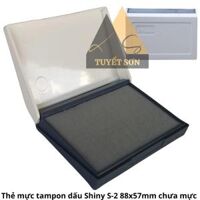 Hộp tampon pad Shiny S-2 88x57mm chưa mực - hộp dấu nhựa