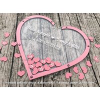 Hộp Thả Tim Kí Tên Khắc Tên Theo Yêu Cầu Heart Shaped Dropbox Wedding T434|Thao Wedding EST2018