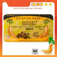 (Hộp thiếc 60 viên) Sâm linh chi HÀN QUỐC GINEX chính hãng