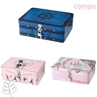 Hộp thiếc COMPU, Hộp đựng đồ gia dụng dung tích lớn, Trang sức có chìa khóa Hộp rỗng đa năng