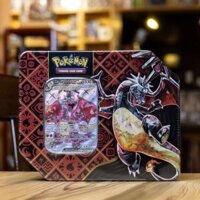 Hộp thiếc thẻ bài Pokemon chính hãng - Paldean Fates Tins