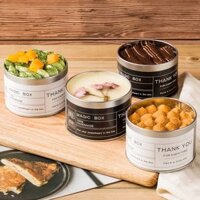 Hộp thiếc tròn đựng bánh kẹo tiramisu