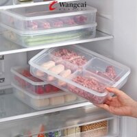 Hộp Thịt Đông Lạnh WANCGAI, Hộp Bảo Quản Tủ Lạnh Dung Tích Lớn Kín, Nhựa Đa Năng Có Nắp Có Thể Tái Sử Dụng Tủ Lạnh Thịt Rau