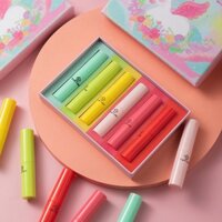 Hợp thời trang mới · [Gói sáu miếng] Bộ Son môi mờ dưỡng ẩm lâu trôi Dưỡng ẩm chống dính Cốc phai màu Sinh viên ảnh hưởng cùng phong cách Son môi