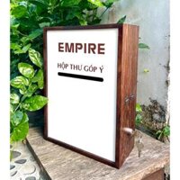 Hộp thư góp ý có khóa, in logo theo yêu cầu. Mẫu mới sang trọng, xài bền - MAY COLOR