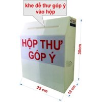 Hộp Thư góp ý- mica màu dày 2.5mm