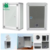 Hộp thư khóa bằng thép không gỉ Kesoto Hộp thư bưu chính Hộp thư báo ngoài trời & 2 phím